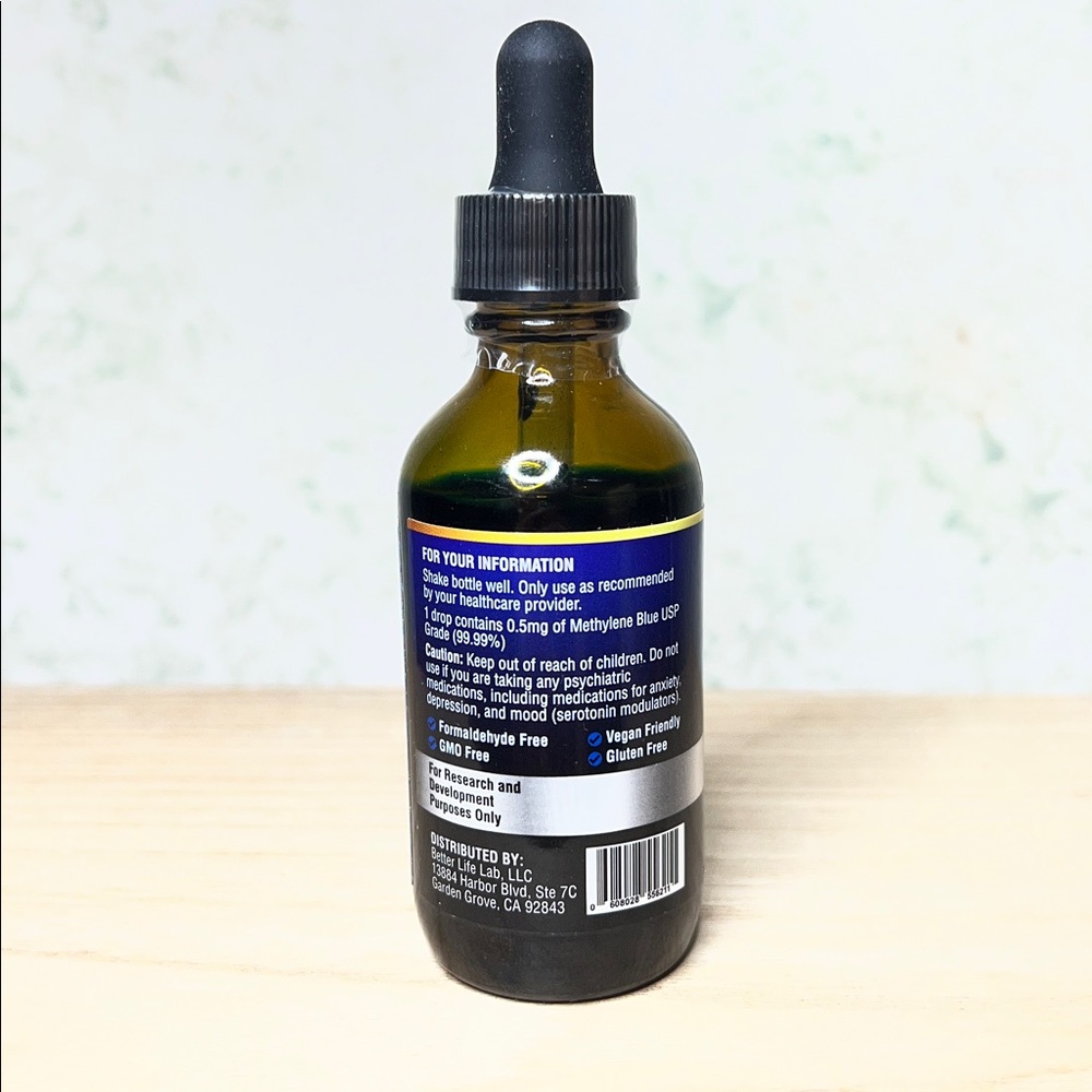 Methylene Blue 10mg - Black and Blue - Picture 2 of 4